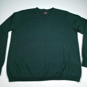 UNTUCKit Men's V-Neck Sweater Merino Wool Medium